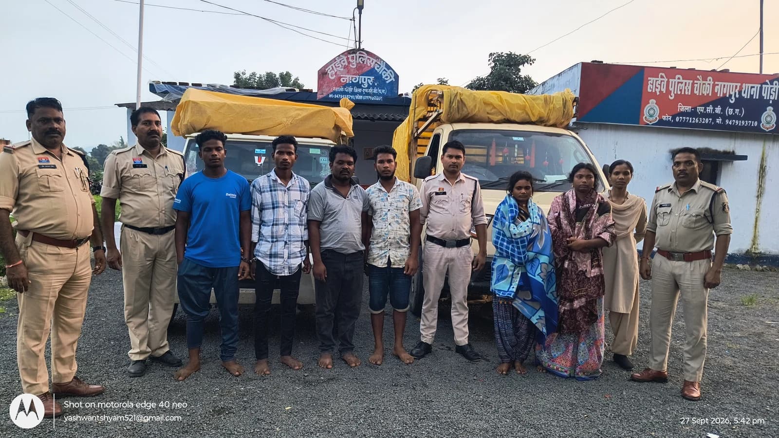“NH-43 पर MCB पुलिस का शिकंजा: 9.19 क्विंटल गांजा के साथ 6 तस्कर गिरफ्तार, 4.69 करोड़ का माल जप्त