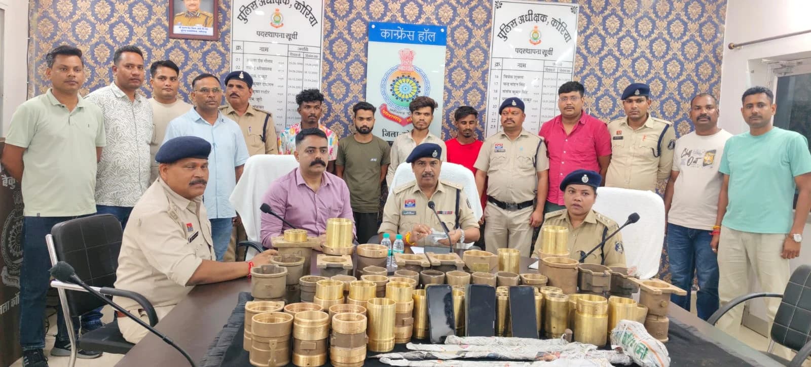 टीएमसी कंपनी के स्टोर में हुई 50 लाख की चोरी का खुलासा, पुलिस ने 40 लाख का माल किया बरामद
